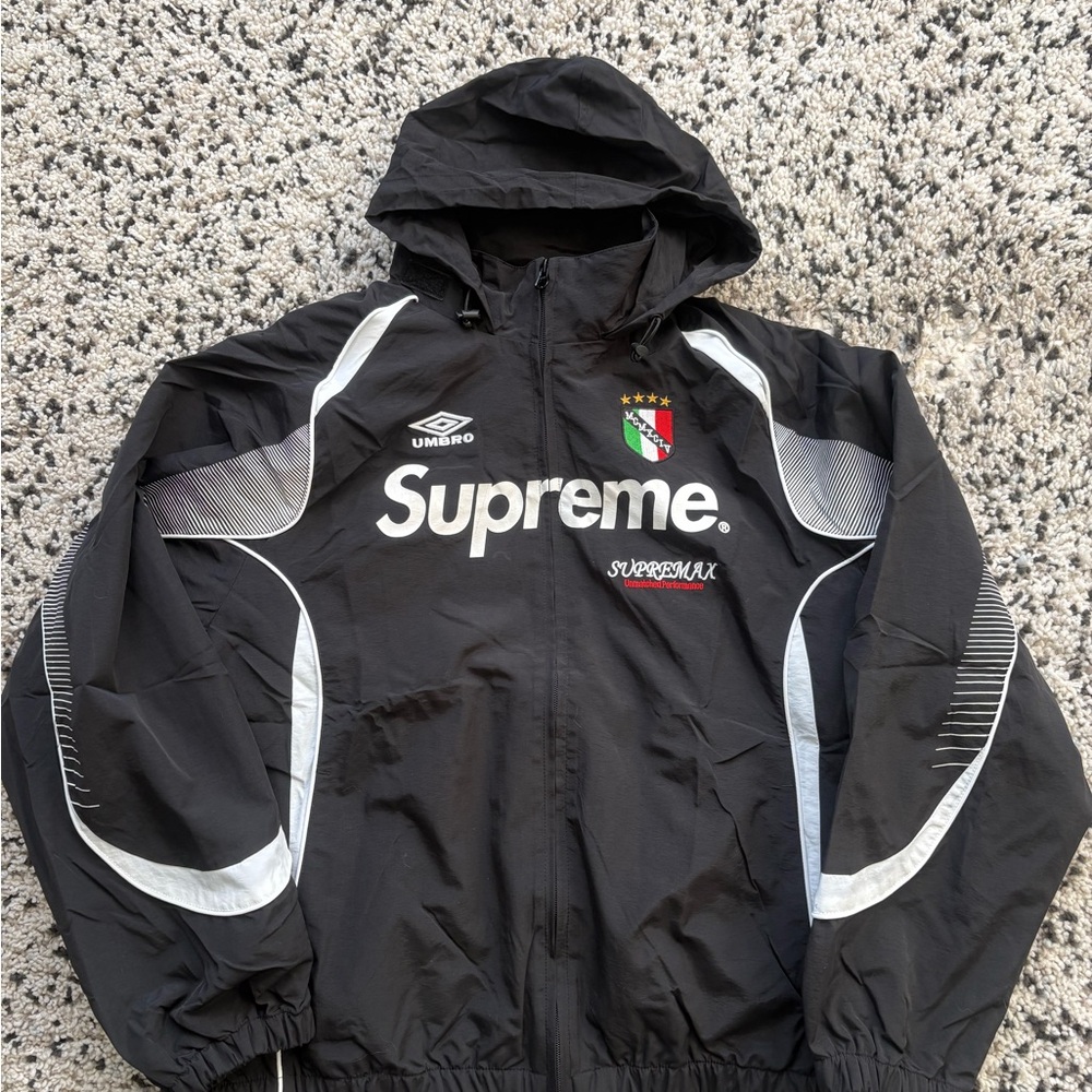 Supreme Black and Gray Windbreaker